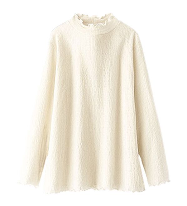 BELLUNA（ベルーナ）の「ジャカード素材メローデザインプルオーバー（カットソー）」｜詳細画像