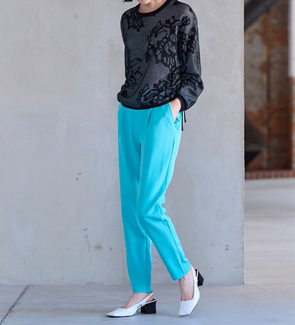 RANAN（ラナン）の「シアーフラワージャカードニットプルオーバー（ニット・セーター）」｜詳細画像