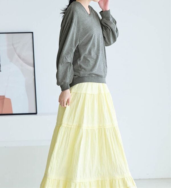 RANAN（ラナン）の「バックギャザーデザインスウェット（カットソー）」｜詳細画像