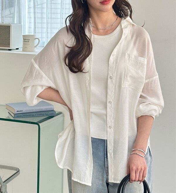 GeeRA（ジーラ）の「アソート柄オーバーサイズシャツ（シャツ）」｜詳細画像