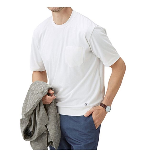 「【２色組】＜コムルヴァン・オム＞脱いでもキマる！ジャケットインＴシャツ（メンズＴシャツ）」｜詳細画像