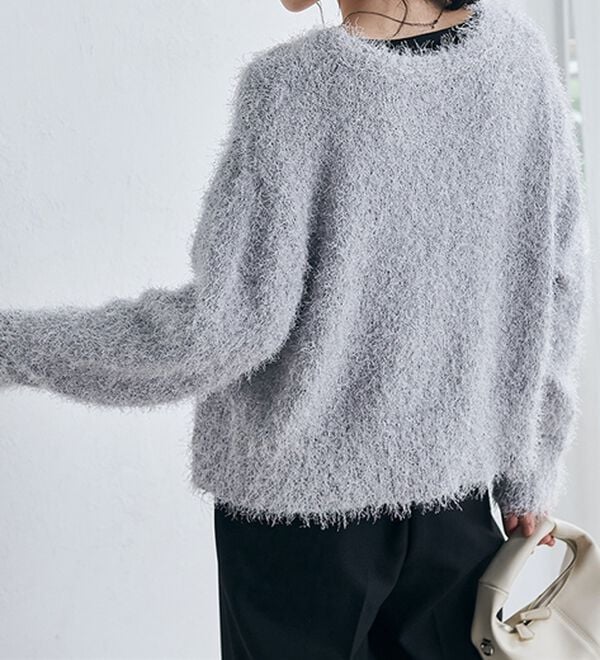 RANAN（ラナン）の「ラメシャギーショートカーデ（ニットカーディガン）」｜詳細画像