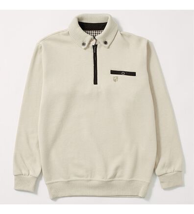 「＜ニコル　モリソン＞暖か衿デザイントレーナー（メンズトレーナー）」