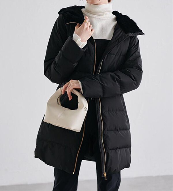 RANAN（ラナン）の「暖かファーフード使いすっきりダウンコート（ダウンコート・ジャケット・ベスト）」｜詳細画像