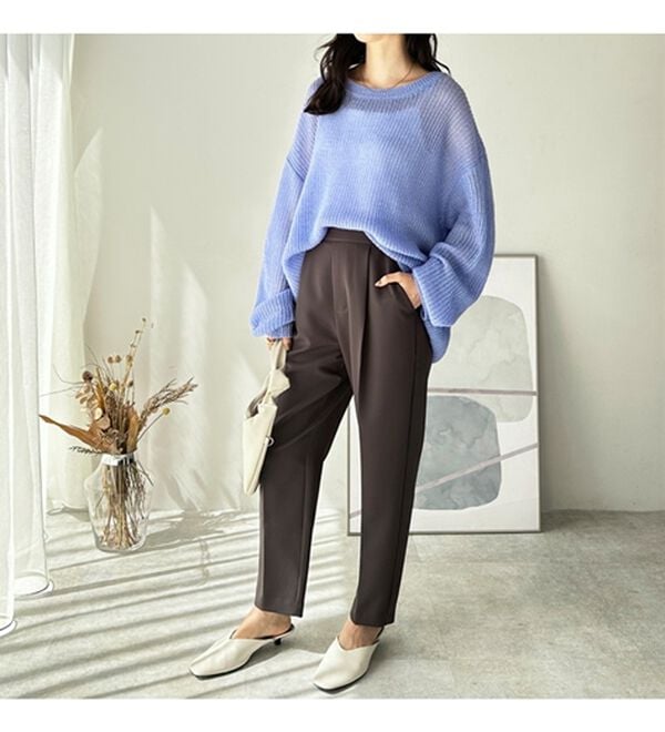 GeeRA（ジーラ）の「美脚きれい魅せ！テーパードパンツ（フルレングスパンツ）」｜詳細画像