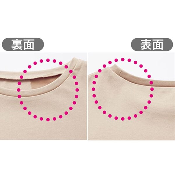 BELLUNA（ベルーナ）の「汗ジミ対策！ロゴプリントプルオーバー（カットソー）」｜詳細画像