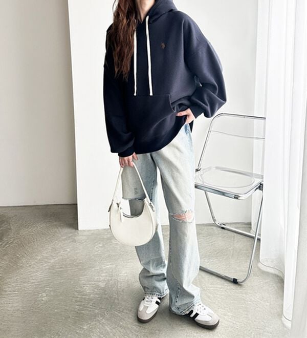 GeeRA（ジーラ）の「【U.S. POLO ASSN.】選べる２丈！フード刺繍裏起毛パーカー（パーカー）」｜詳細画像