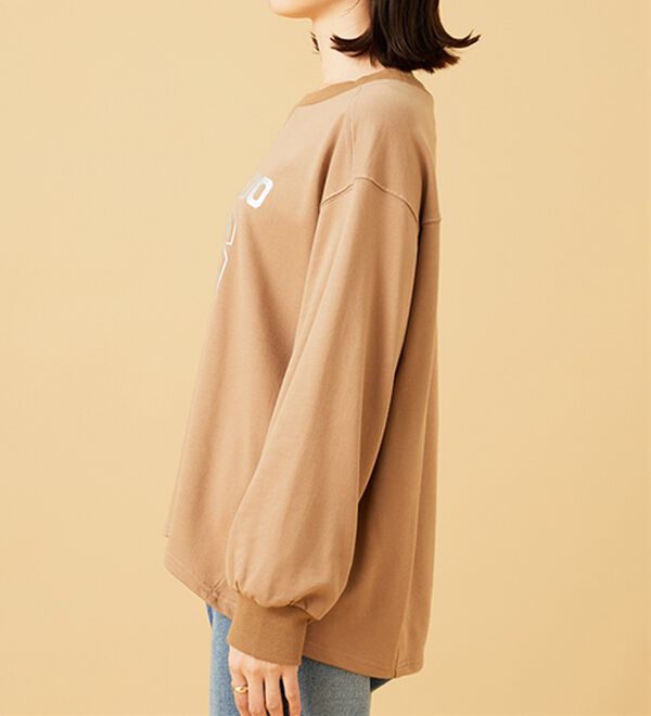 BELLUNA（ベルーナ）の「箔プリントロゴデザインプルオーバー（カットソー）」｜詳細画像