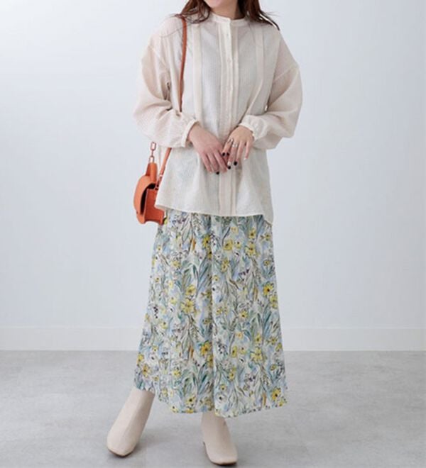 BELLUNA（ベルーナ）の「シアーストライプ素材シャツチュニック（チュニック）」｜詳細画像