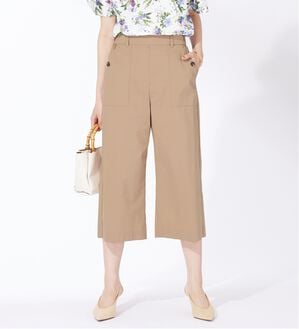 BELLUNA（ベルーナ）の「サラリ綿混ベイカーキュロットパンツ（その他パンツ）」｜詳細画像