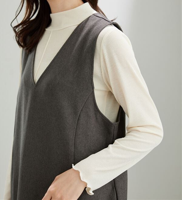 BELLUNA（ベルーナ）の「体型カバージャンパースカート（ジャンパースカート）」｜詳細画像
