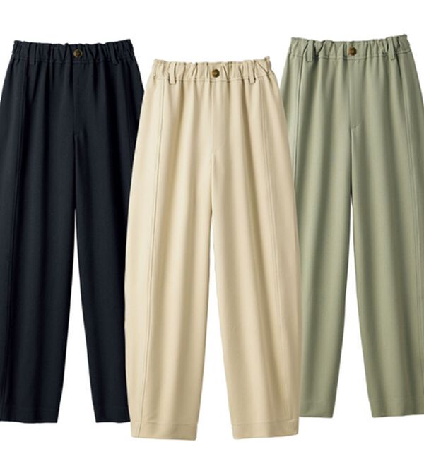 3本組】裾タックコクーンパンツ - ベルーナ【公式】