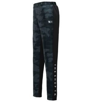 「＜ザ　ショップ　ティーケー＞ハイブリッドダウンゴルフパンツ（メンズフルレングスパンツ）」｜ブラック(迷彩)