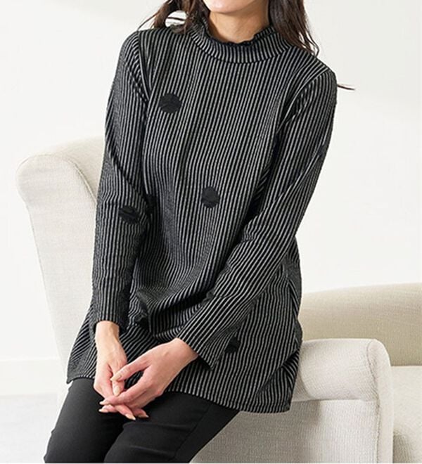 BELLUNA（ベルーナ）の「華やかふくれジャカードチュニック（チュニック）」｜詳細画像