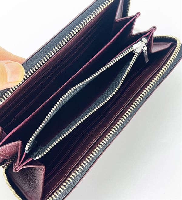 「＜ヒロココシノ・オム・ベーシック＞ソフトレザーラウンド長財布（メンズ財布・パスケース）」｜詳細画像