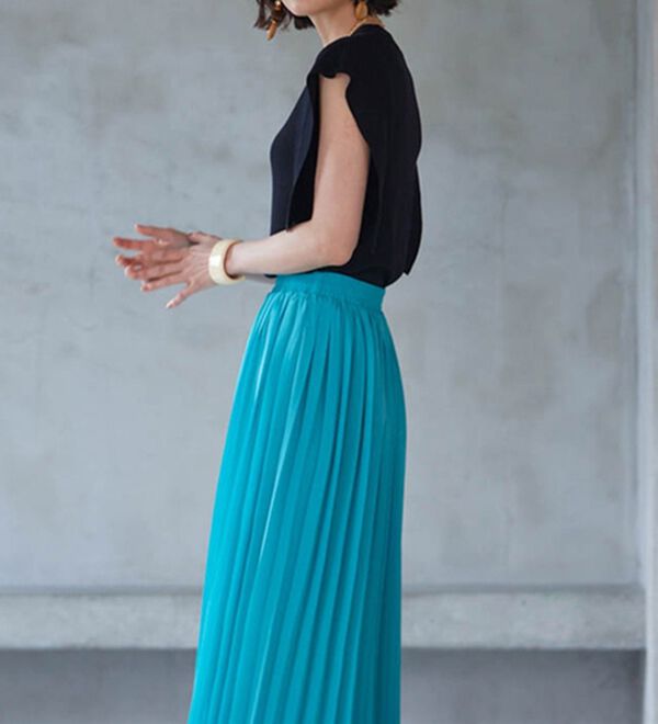 RANAN（ラナン）の「ひんやり！スクエアスリーブサマーニット（ニット・セーター）」｜詳細画像