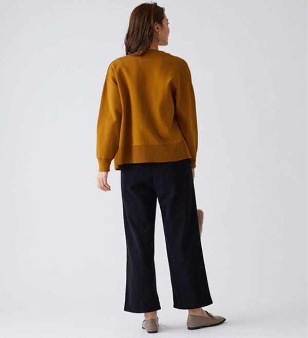 BELLUNA（ベルーナ）の「なめらかコーデュロイワイドパンツ（ワイドパンツ・ガウチョ）」｜詳細画像