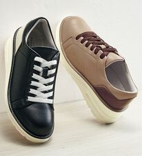 ルフラン（ルフラン）の「＜ラシーナリュクス＞４Ｅ牛革アウトステッチシューズ（フラットシューズ）」