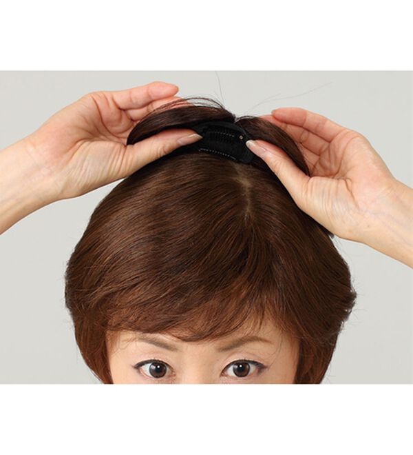 「人毛１００％　お買得　つむじピース（ウィッグ・ヘアピース・エクステ）」｜詳細画像
