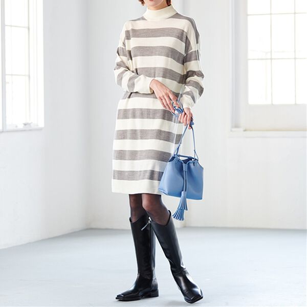 RANAN（ラナン）の「カシミヤタッチニットワンピース（ニットワンピース）」｜詳細画像