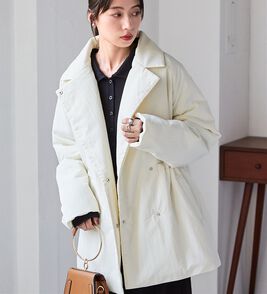 RANAN（ラナン）の「テーラードカラー中わたジャケット（ハーフコート）」