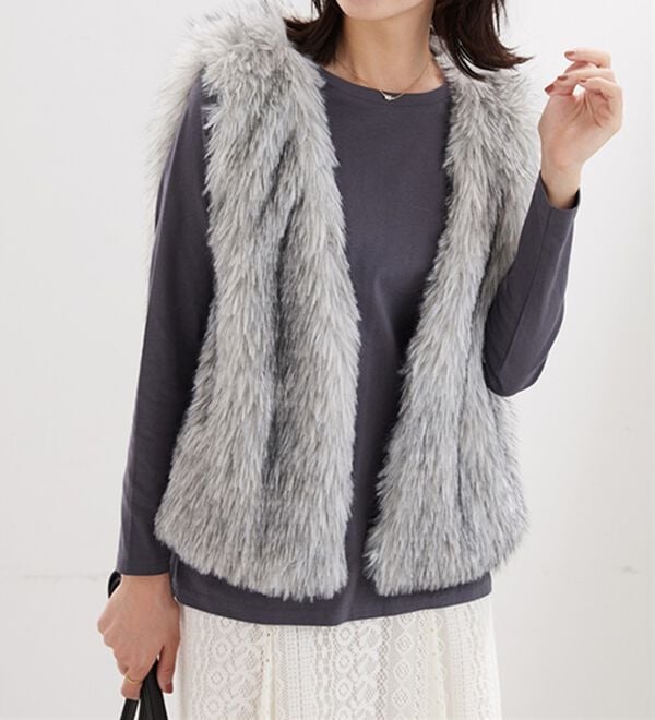 BELLUNA（ベルーナ）の「綿１００％大人顔サマ見えプルオーバー（カットソー）」｜詳細画像