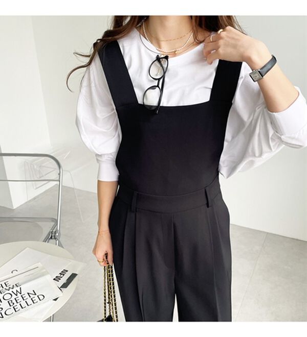 GeeRA（ジーラ）の「バックデザインサロペット（オールインワン）」｜詳細画像