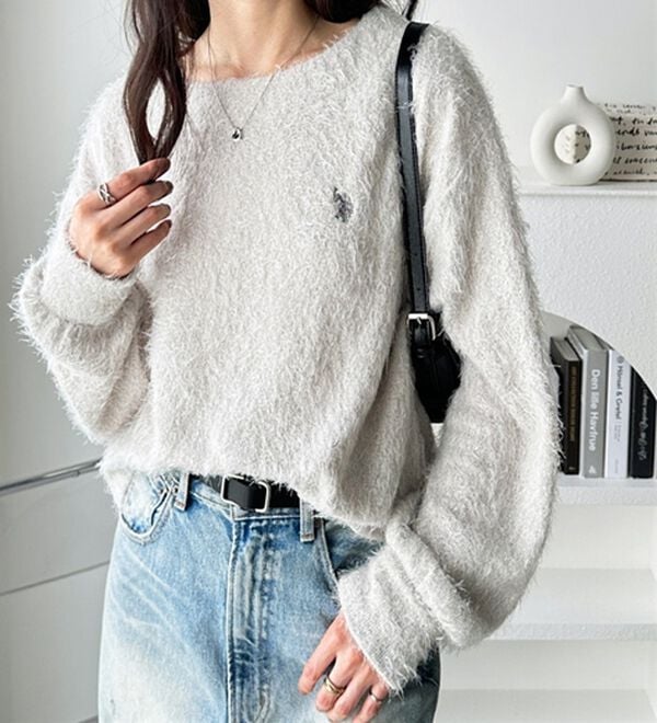 GeeRA（ジーラ）の「【U.S. POLO ASSN.】シャギーニットソートップス（ニット・セーター）」｜詳細画像