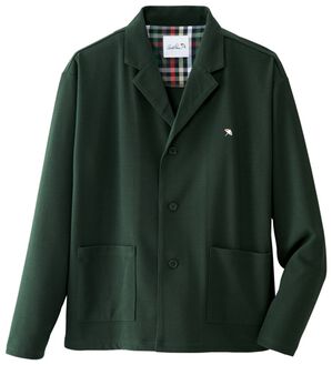 「＜アーノルド　パーマー＞ミラノリブカーディガンジャケット（メンズカーディガン）」｜ダークグリーン