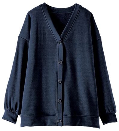 BELLUNA（ベルーナ）の「裏ファーボタン使いゆったりカーディガン（その他カーディガン）」
