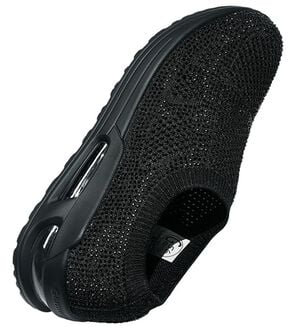 「ゴムゴム　きらめきビジューのエアーヒールスニーカー（スニーカー）」｜ブラック