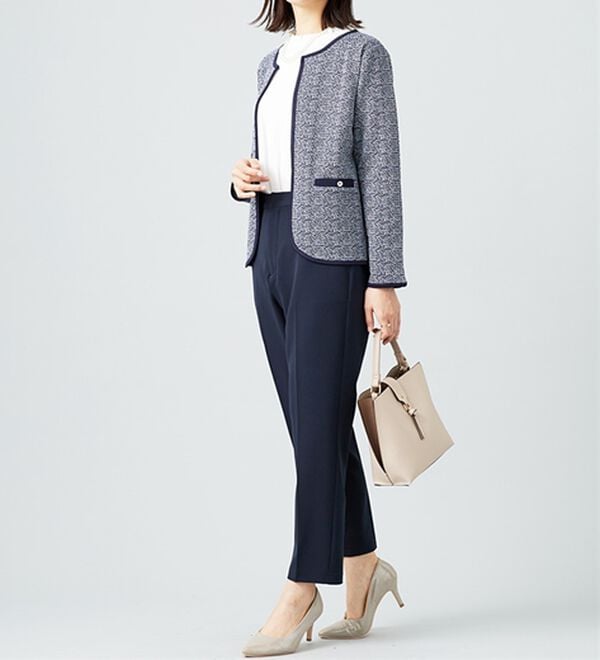 BELLUNA（ベルーナ）の「＜セレモニースタイル＞ポケット付ツイード調ジャケット（その他ジャケット）」｜詳細画像