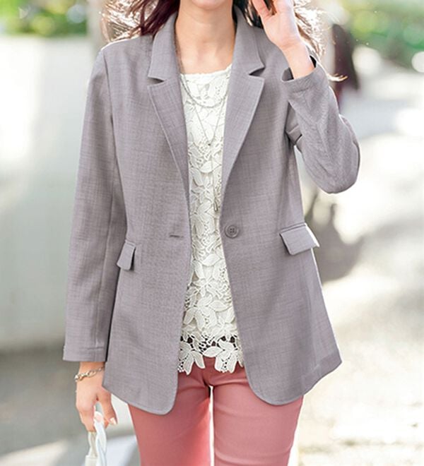 BELLUNA（ベルーナ）の「＜楽スタフィット＞テーラードジャケット（テーラードジャケット）」｜詳細画像