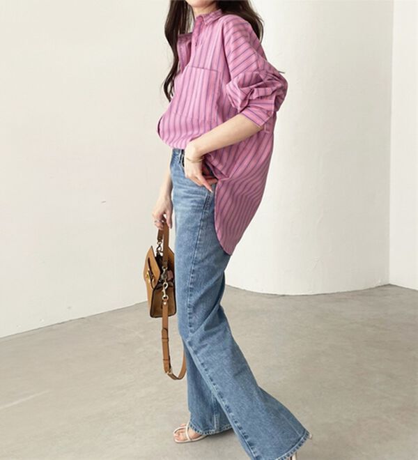 GeeRA（ジーラ）の「アソート柄オーバーサイズシャツ（シャツ）」｜詳細画像