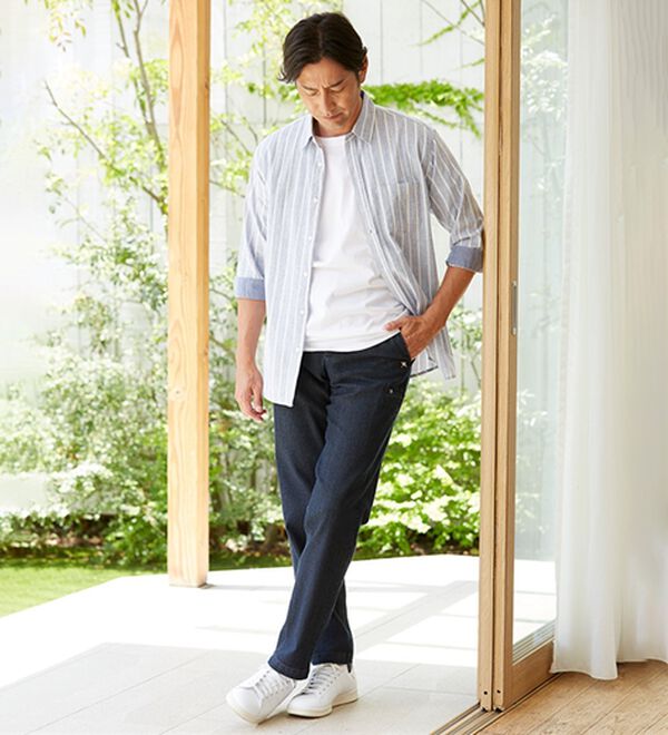 「＜アーノルド　パーマー＞デニム＆チノから選べる定番ストレッチパンツ（メンズフルレングスパンツ）」｜詳細画像