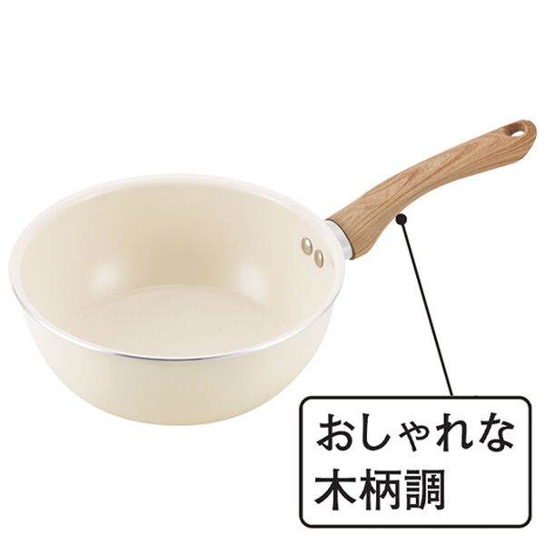 「セラミックコートフライパン　３点セット（鍋・フライパン）」｜詳細画像