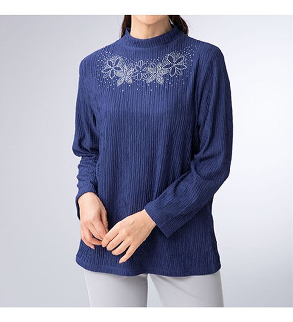 ルフラン（ルフラン）の「ストーン付ジャカードアンサンブル＜テエリア＞（アンサンブル）」｜詳細画像