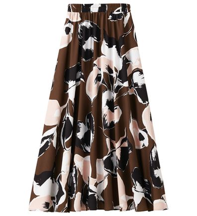 RANAN（ラナン）の「ボタニカル柄フレアーロングスカート（ロングスカート）」