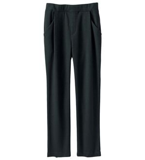 BELLUNA（ベルーナ）の「ウール見えストレッチすっきりパンツ（フルレングスパンツ）」｜黒