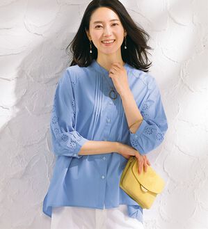 ルフラン（ルフラン）の「大人可愛い。刺しゅうレースブラウス（ブラウス）」｜詳細画像