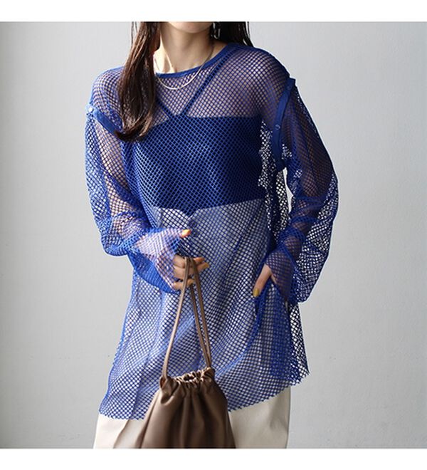 GeeRA（ジーラ）の「メッシュ素材２ＷＡＹプルオーバー（カットソー）」｜詳細画像