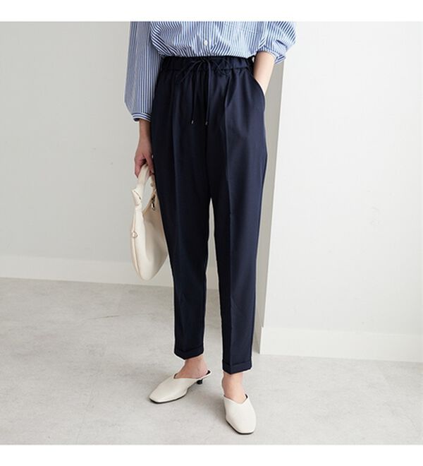 GeeRA（ジーラ）の「美脚とろみタックパンツ（フルレングスパンツ）」｜詳細画像