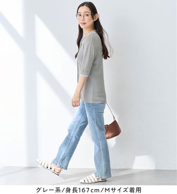 Viola e Viola（ヴィオラ エ ヴィオラ）の「アソートシアーリブニットポロシャツ（ポロシャツ）」｜詳細画像