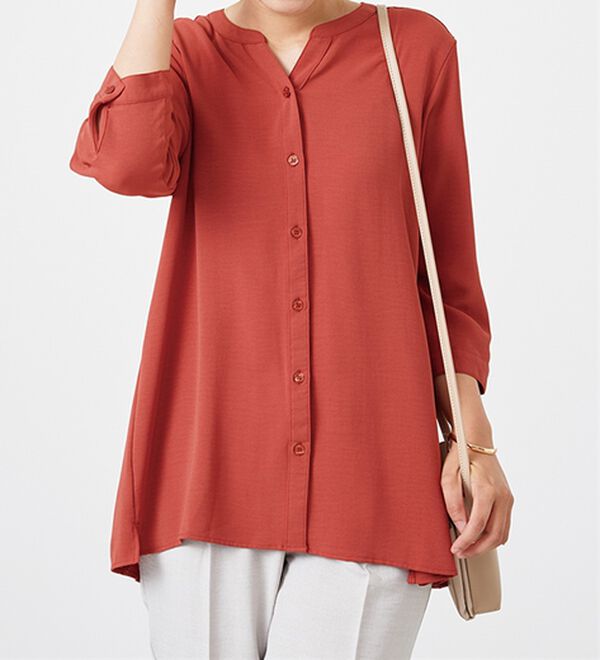 BELLUNA（ベルーナ）の「【新色追加】機能付！バックプリーツチュニック（チュニック）」｜詳細画像