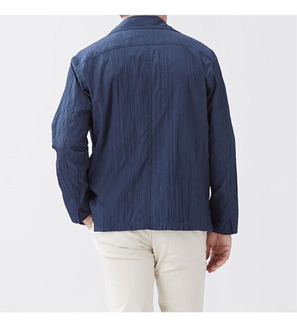 「ワッシャーシャツジャケット（メンズシャツ）」｜詳細画像