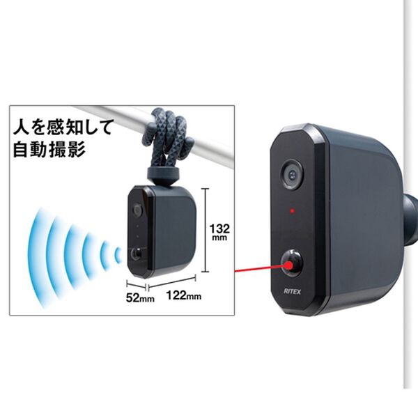 「乾電池式どこでもセンサーカメラ（テレビ・オーディオ・カメラ機器）」｜詳細画像