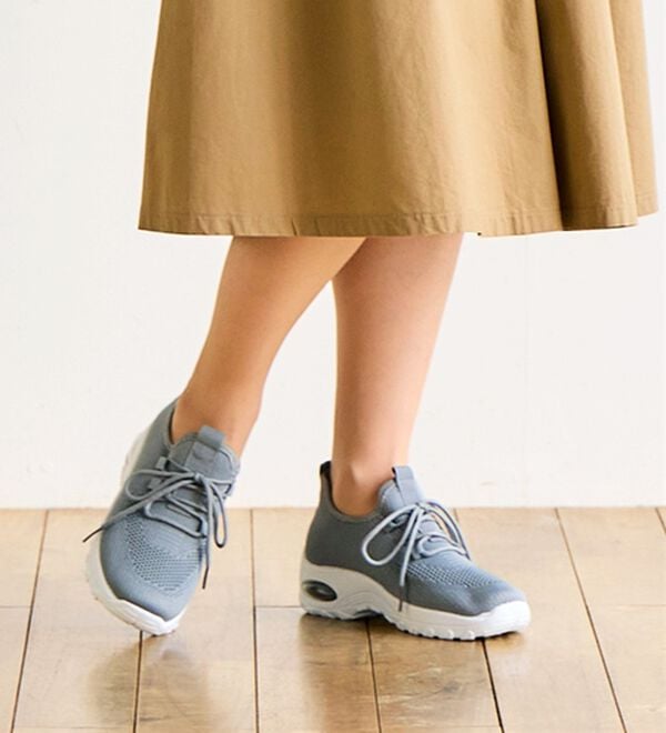 BELLUNA（ベルーナ）の「軽量ニットエアソールデザインスニーカー（スニーカー）」｜詳細画像