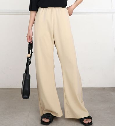 A HAPPY MARILYN（アハッピーマリリン）の「【Ｌ～８Ｌ】＜身長別に選べる２丈＞さらっと美脚ゆるカーブパンツ（ワイドパンツ・ガウチョ）」