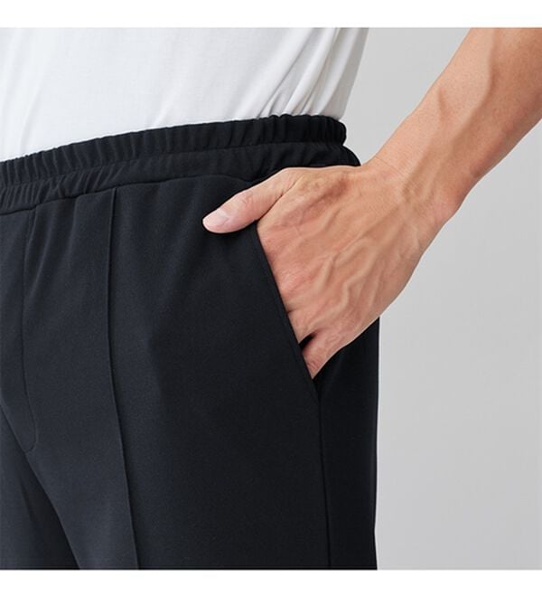 REMEN'S（リメンズ）の「【夏に嬉しい！４つの機能付】カットジョーゼットピンタックパンツ（メンズフルレングスパンツ）」｜詳細画像