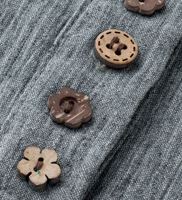 ルフラン（ルフラン）の「【３色組】さらり。麻入りのちび衿ブラウス（ブラウス）」｜詳細画像